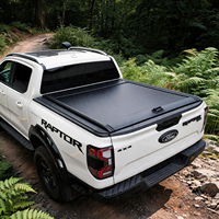Couverture de benne de camionnette robuste Toyota Hilux Tacoma TRD Pro, étanche, en alliage d'aluminium, couvercle de benne rétractable, couvercle à enroulement
