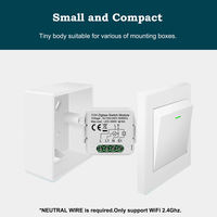 Module d'interrupteur Zigbee miniature avec contrôle bidirectionnel pour boîtier mural, installation dissimulée, relais intelligent pour la maison
