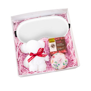 Summer Sunshine Gifts Romantic Gift Set With Plush Bear Soap And <b>Eye</b> <b>Mask</b> For Valentine'S Day Luxury Personalized Gift - Product Image 1
