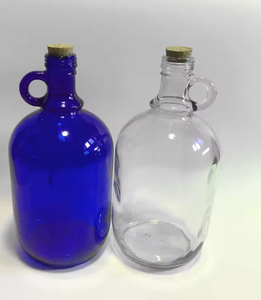 Oferta Especial: Botella de Vidrio Azul Cobalto de 0.5L, 1L, 1.5L, 2L, 3L, 4L, 5L para Vino, Cerveza, o Agua <span class=keywords><strong>Solar</strong></span>, <span class=keywords><strong>con</strong></span> Tapas, Ideal para Elaboración Casera - Product Image 3