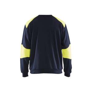 BLAKLADER - 345817628933XS Sudadera ignífuga Azul marino/Amarillo-EAN 7330509726365 ROPA DE TRABAJO RESISTENTE A LLAMAS - Product Image 2