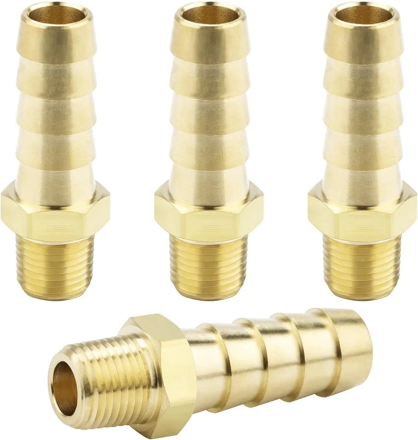 3/8 "Slang Weerhaak Tot 1/8 Npt Mannelijke Messing Snelkoppeling Air M Type Fitting Snelkoppeling