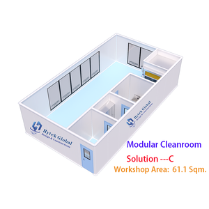 Conteneur extensible Hytek en acier, pour salle blanche, <span class=keywords><strong>maison</strong></span>, atelier commercial mobile pliable GMP - Product Image 4