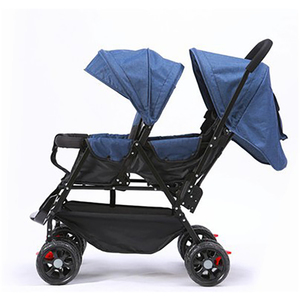 Xe Đẩy Em Bé Sang Trọng Gấp Ba Lần Giá Rẻ Bán Buôn 2021 Đôi Twin - Product Image 1