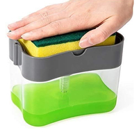 Pompe de distributeur de savon pour lave-vaisselle avec boîte de détergent de type presse éponge boîte de distributeur automatique boîte de savon de type presse manuelle