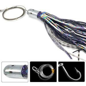อัลฟา14เซนติเมตรตกปลาตอร์ปิโดเหยื่อความเร็วสูง Wahoo Trolling สายเคเบิล rigged Wahoo lures - Product Image 4