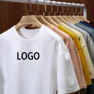 High Quality Blank Unisex t shirt promotional t-shirt Custom logo customised label TShirts shirts for men casual