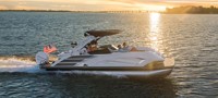 Bateau ponton familial de luxe 2026, bateau ponton sportif de luxe, yacht