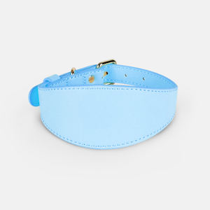 Laisse large personnalisée en cuir souple de Western avec logo personnalisé en usine collier de chien fin uni imperméable réglable confortable - Product Image 5