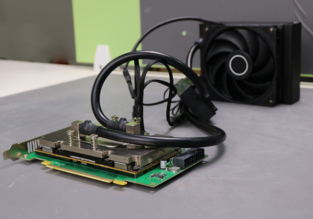 V100 Custom Liquid Cooling Kit 1 to 1 for Computer Case & Graphics Card with 120x160x50mm Fan
