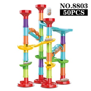Pista de Bolas de Plástico, Juego de Laberinto de 113 Piezas, Juguete Educativo de Construcción DIY, Rompecabezas de Plástico ABS Ecológico Apilable - Product Image 4