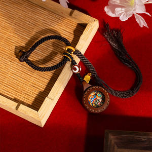 Colgantes de Bolsa Thangka Pintados a Mano, Tara Verde, Manjushri, Vida Pasada y Presente, Tsa Tsa Tibetano, Thankga - Product Image 2