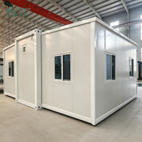 Casa Prefabbricata Modulare da 20 Piedi per Residenza Temporanea all'Aperto, Ufficio Mobile in Container, Altamente Sigillata, Espandibile e Pieghevole