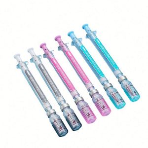 0.38Mm Plastic Body Cartoon Design New Creative Syringe-Shaped <b>Gel</b> Black Signing Pen - Product Image 1