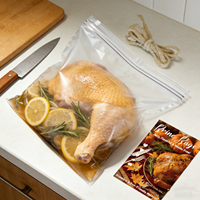 Sachets Doypack personnalisables YSH en polyester transparent avec fermeture éclair, résistants à l'humidité, imprimés en gravure, pour viande de poulet et aliments