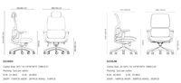 Chaise de bureau ergonomique en maille à dossier haut, pivotante, pour cadres, usage commercial, avec dossier réglable et fonction gaming avancée