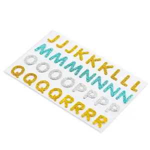Aangepaste Zelfklevende Glitter Stickers Lijm Voor Diy Scrapbooking