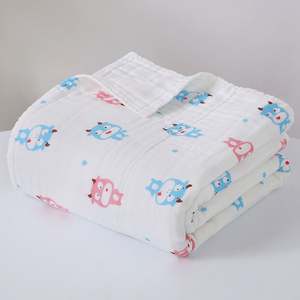 <b>Baby</b> <b>Muslin</b> Blanket 110*110cm Infant Receiving Blanket Newborn Swaddle Cotton Bath Towel - Product Image 3