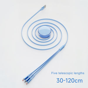 कस्टम लोगो 100w 3-इन-1 फास्ट चार्जिंग रिट्रेटेबल यूएसबी चार्जर केबल और प्रिंटर उपयोगकर्ताओं के लिए यूएसबी टाइप-सी छोटा उपहार - Product Image 6