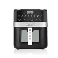 Friteuse à air numérique multifonctionnelle 5L standard UE, facile à utiliser, avec affichage numérique et circulation d'air à 360°, à commande tactile