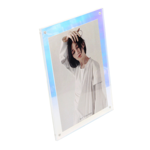 Khuyến mãi Acrylic khung ảnh OEM 4x6 óng ánh Acrylic hình ảnh khung tùy chỉnh kích thước máy tính để bàn hiển thị - Product Image 4