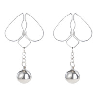 Pince à tétons lestée réglable et étanche de 200g en acier inoxydable avec chaîne, jouet sexy pour adultes