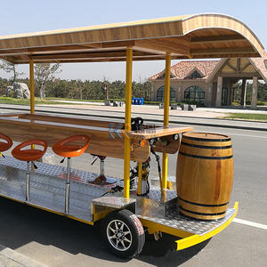Vélo-bar à bière mobile 2025, vélo à pédales, pub mobile, chariot à eau rose, véhicule électrique de tourisme - Product Image 4