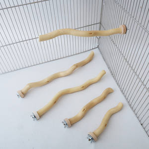 Pappagallo uccello persico bastone naturale in legno di drago bastone in legno massiccio curvo palo di pesce persico stecca forniture di denti con dado - Product Image 3