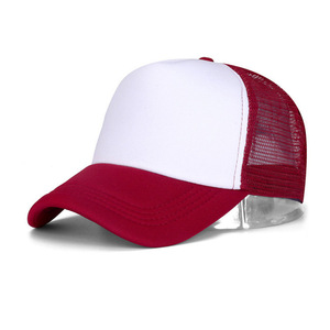 Casquette de camionneur à sublimation personnalisée casquette de baseball en maille polyester à cinq panneaux avec logo brodé visière en mousse Snapback - Product Image 4