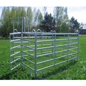 Panel pagar besi ternak pipa galvanis tugas berat harga pabrik panel kios kuda Corral peternakan - Product Image 2