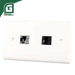 GETEKnet America Style 114*70mm <span class=keywords><strong>RJ45</strong></span> Network Keystone Jack <span class=keywords><strong>Cat</strong></span> <span class=keywords><strong>7</strong></span> Socket Wall Face Plate avec <span class=keywords><strong>Rj45</strong></span> Face Plate - Product Image 2