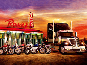 Cartel lenticular 3D de viaje por carretera de la <span class=keywords><strong>Ruta</strong></span> <span class=keywords><strong>66</strong></span> de EE. UU. Carteles publicitarios lenticulares - Product Image 2