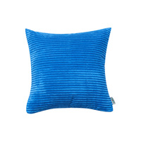 Taie d'oreiller en velours côtelé multicolore Housse de coussin carrée moderne avec coutures Utilisation domestique Conception sans bande de maïs