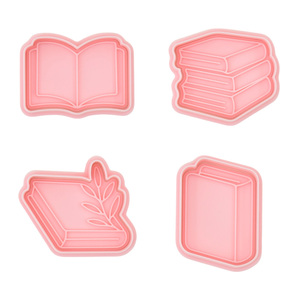 Moule à biscuits en forme <span class=keywords><strong>de</strong></span> livres <span class=keywords><strong>de</strong></span> la série Book Series, impression 3D <span class=keywords><strong>de</strong></span> dessins animés, simulation d'animation, PLA alimentaire - Product Image 6