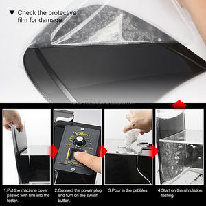 Kunden spezifische profession elle Hochgeschwindigkeits-Stein auswurf maschine TPU PPF-Film prüfmaschine Lacks chutz folie Steins chlag prüfgerät - Product Image 3