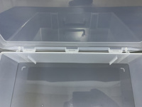 Étui Transparent Rectangle PP Plastique En Gros Grande Capacité Orange Portable Produits Ménagers Ps Boîte Cadeau Transparent Capsule Boîte