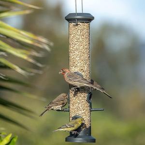 Mangeoire à oiseaux en acier résistant aux intempéries en plastique dur de qualité supérieure avec 6 ports d'alimentation Métal antirouille résistant à la mastication - Product Image 2