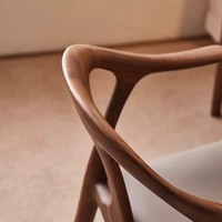 Chaises de salle à manger modernes entièrement en bois massif, chaises de loisirs de luxe léger pour hôtels, chaises de table à thé pour restaurants professionnels