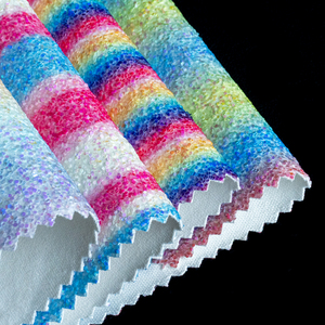 Sequins Leather <strong>Glitter</strong> Fabric 3D Iridescent TPU Faux Leather PU Artificial Leather <strong>for</strong> <strong>Women</strong> <strong>Shoes</strong> - Product Image 1