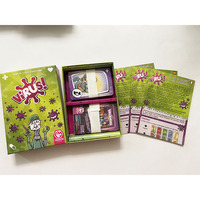 Jeu de société portable de luxe durable pour fêtes, version correcte du jeu Contagiously Virus 1 2 3, jeu familial amusant en papier, boîte cadeau