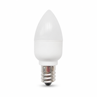 Mini ampoule LED à culot E12 E14 E17 B15D, dimmable, 1W 1.5W 2.5W, 2700K-6500K, IRC 90, en aluminium et PC, type bougie, pour lustre et applique murale