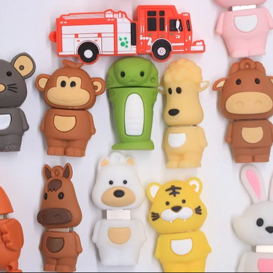 Animal USB 3.0 Flash Drive 16/64/256/128/512GB OTG Pendrive Key Style Memory Stick Dragon Rabbit Tiger Lion Perfect Gift