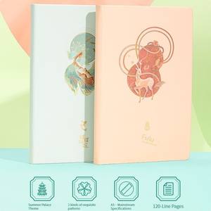 Carnet de notes Deli 7997 Série Palais d'<span class=keywords><strong>été</strong></span> 120 pages 210*143mm Guochao Motif exquis Lignes horizontales Haute qualité - Product Image 4