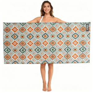 <span class=keywords><strong>Serviette</strong></span> de plage en microfibre à motif géométrique tribal bohème, 80x160cm, <span class=keywords><strong>anti</strong></span>-<span class=keywords><strong>sable</strong></span>, large couverture pour la protection solaire, vente en gros - Product Image 1