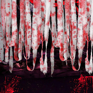 Halloween Decoration Blood Cloth <b>Strip</b> Warning and Isolation Zone Terror Scene Arrangement in 2026 - Product Image 3