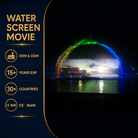 Fuente de Agua con Pantalla Láser Programable para Exteriores LISHI, con Control Musical y Proyector para Espectáculos en Lagos
