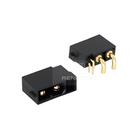 90° Rechtwinkliger Lötanschluss XT 2+2 Pin Messingkontakt Vergoldet Horizontaler Steckverbinder 600V 20A IP40 für Roboterhund-Stecker