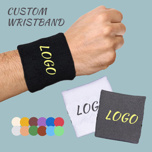 Custom Wholesale Cross Fitness Wrist Bands with Logo Sport Sweatband Wraps Brace Support Customised Promotional Wristbands