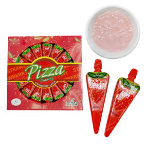 BESTAR Snack Interattivo per Bambini a Forma <span class=keywords><strong>di</strong></span> Fetta <span class=keywords><strong>di</strong></span> <span class=keywords><strong>Pizza</strong></span> alla Fragola, Gelatina al Gusto <span class=keywords><strong>di</strong></span> Frutta, Confezione da 10 Pezzi - Product Image 2