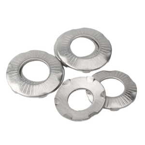 Rondelles de contact moletées à six griffes en acier au carbone DIN6795 SN70093 galvanisé, pour mise à la terre française, en acier au manganèse 65 - Product Image 5